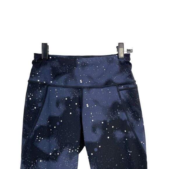 Sweaty Betty Power 7/8 Workout leggings Size 4 Ditsy Star space galaxy print - Picture 3 of 12